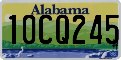 AL license plate 10CQ245
