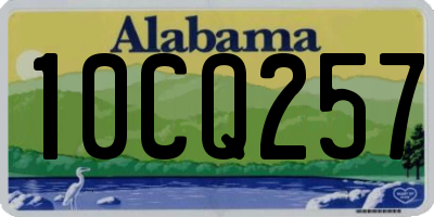 AL license plate 10CQ257