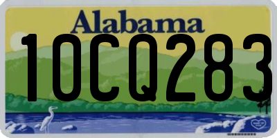 AL license plate 10CQ283