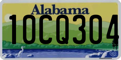 AL license plate 10CQ304