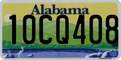 AL license plate 10CQ408