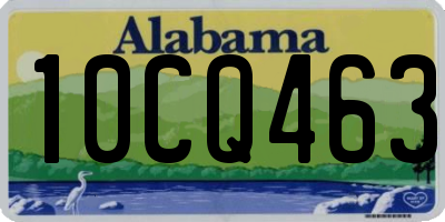 AL license plate 10CQ463