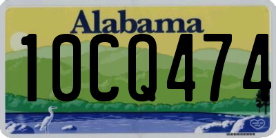 AL license plate 10CQ474