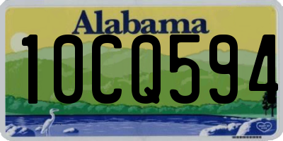 AL license plate 10CQ594