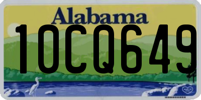 AL license plate 10CQ649