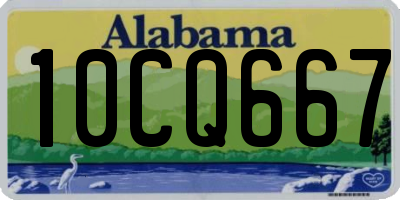 AL license plate 10CQ667
