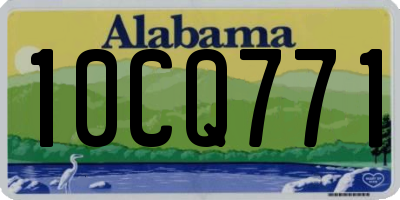 AL license plate 10CQ771