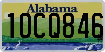 AL license plate 10CQ846