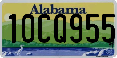 AL license plate 10CQ955