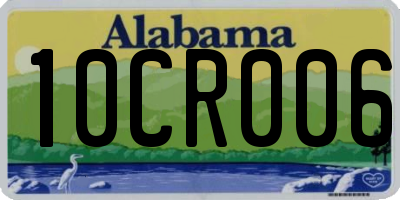 AL license plate 10CR006