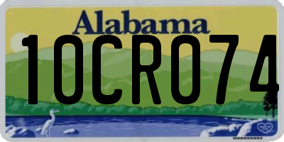 AL license plate 10CR074
