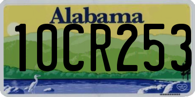 AL license plate 10CR253
