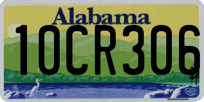 AL license plate 10CR306