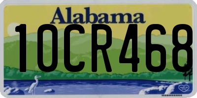 AL license plate 10CR468