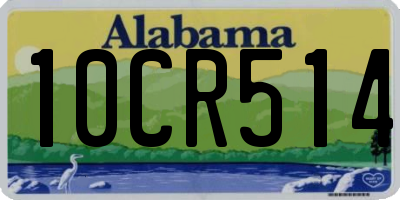 AL license plate 10CR514