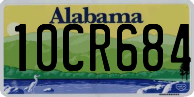 AL license plate 10CR684