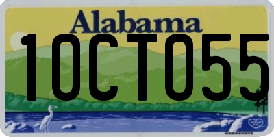 AL license plate 10CT055