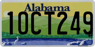 AL license plate 10CT249