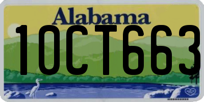 AL license plate 10CT663