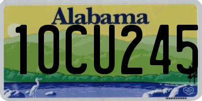 AL license plate 10CU245