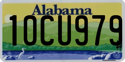 AL license plate 10CU979