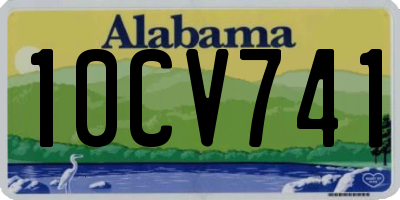 AL license plate 10CV741