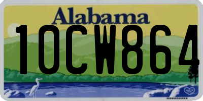 AL license plate 10CW864