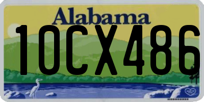 AL license plate 10CX486