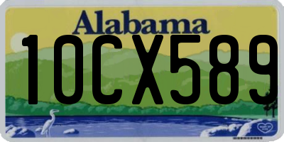 AL license plate 10CX589
