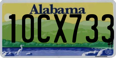 AL license plate 10CX733