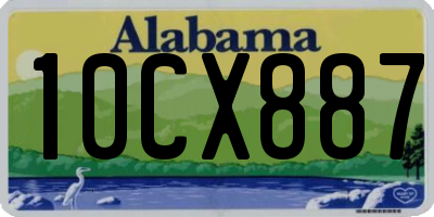 AL license plate 10CX887