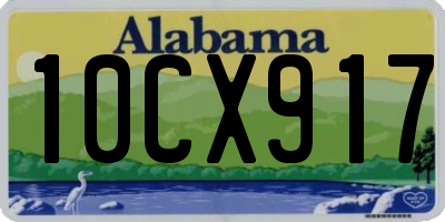 AL license plate 10CX917