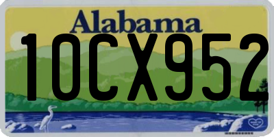 AL license plate 10CX952