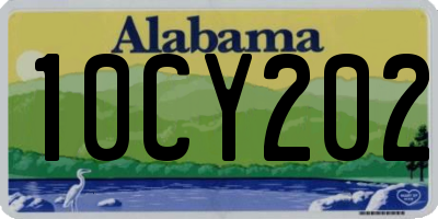 AL license plate 10CY202