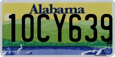 AL license plate 10CY639