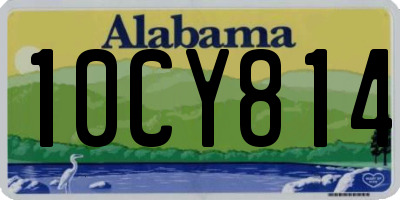 AL license plate 10CY814