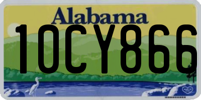 AL license plate 10CY866