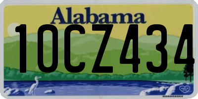 AL license plate 10CZ434
