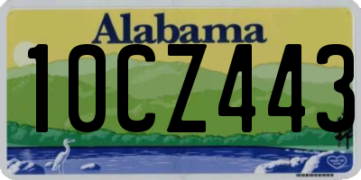 AL license plate 10CZ443