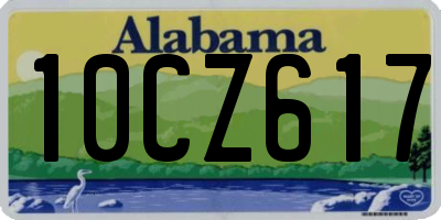AL license plate 10CZ617
