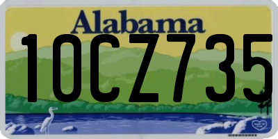 AL license plate 10CZ735