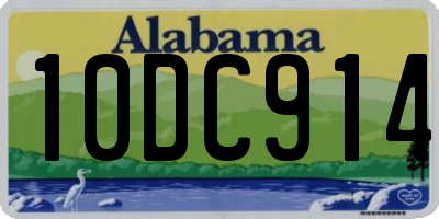 AL license plate 10DC914
