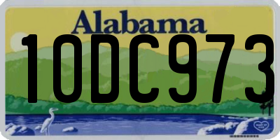 AL license plate 10DC973