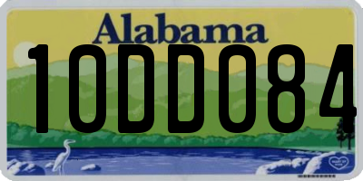 AL license plate 10DD084