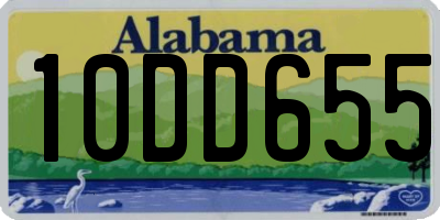 AL license plate 10DD655