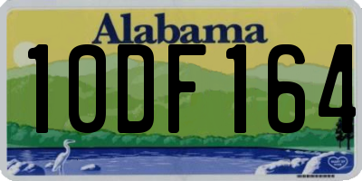 AL license plate 10DF164