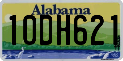 AL license plate 10DH621