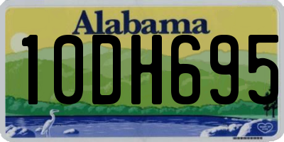 AL license plate 10DH695