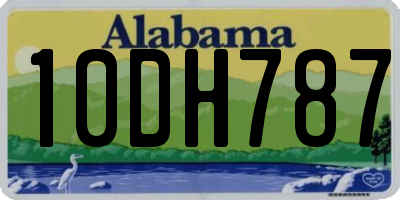 AL license plate 10DH787