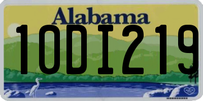 AL license plate 10DI219